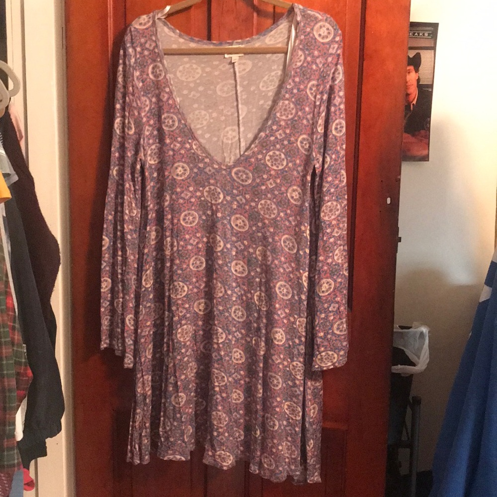 RVCA flowy patterned dress
